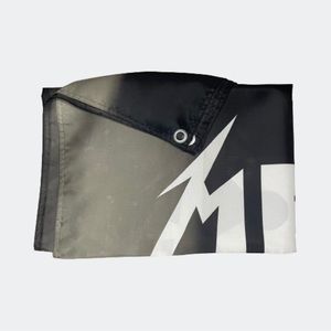 Metallica Logo Large Tapestry Flag Black and White 57x37